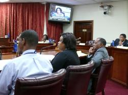 Assistant Tourism Commissioner Brad Nugent, Tourism Commissioner Beverly Nicholson-Doty, former Sen. David Jones and Economic Development Authority Director Percival Clouden at Monday's Senate committee hearing. Assistant Tourism Commissioner Brad Nugent, Tourism Commissioner Beverly Nicholson-Doty, former Sen. David Jones and Economic Development Authority Director Percival Clouden at Monday's Senate committee hearing.
